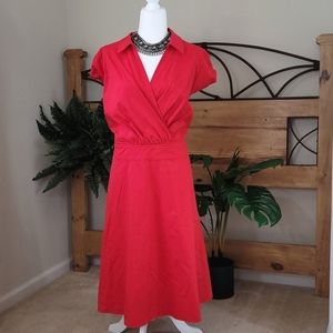 City Chic - XL /Size 22, Red Dress